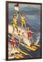 Pyramid of Water Skiers, Cypress Gardens, Florida-null-Framed Art Print