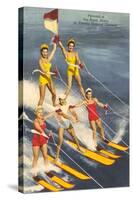 Pyramid of Water Skiers, Cypress Gardens, Florida-null-Stretched Canvas