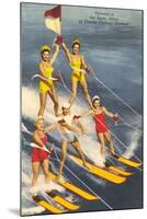 Pyramid of Water Skiers, Cypress Gardens, Florida-null-Mounted Art Print