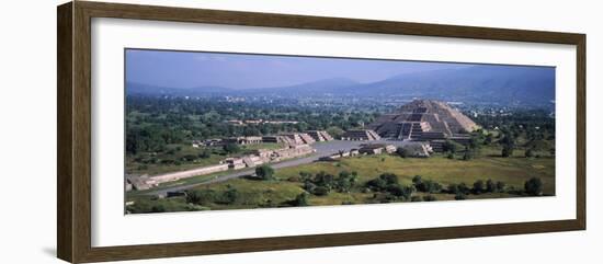 Pyramid on a Landscape, Moon Pyramid, Teotihuacan, Mexico-null-Framed Photographic Print