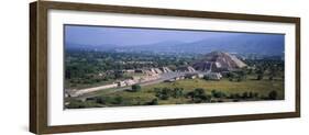 Pyramid on a Landscape, Moon Pyramid, Teotihuacan, Mexico-null-Framed Photographic Print