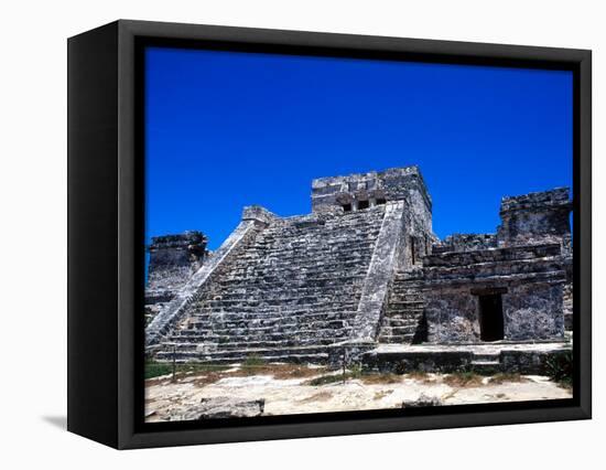 Pyramid Ruins in Tulum, Mexico-Bill Bachmann-Framed Stretched Canvas