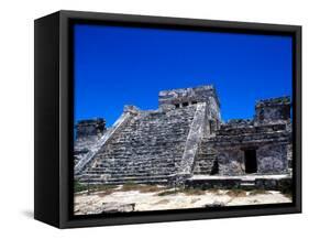 Pyramid Ruins in Tulum, Mexico-Bill Bachmann-Framed Stretched Canvas