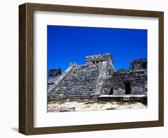 Pyramid Ruins in Tulum, Mexico-Bill Bachmann-Framed Photographic Print