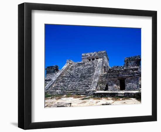 Pyramid Ruins in Tulum, Mexico-Bill Bachmann-Framed Photographic Print