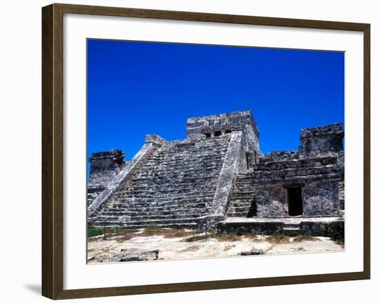 Pyramid Ruins in Tulum, Mexico-Bill Bachmann-Framed Photographic Print