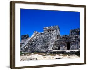 Pyramid Ruins in Tulum, Mexico-Bill Bachmann-Framed Photographic Print