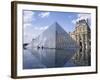 Pyramide and Palais Du Louvre, Musee Du Louvre, Paris, France, Europe-Rainford Roy-Framed Photographic Print