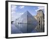 Pyramide and Palais Du Louvre, Musee Du Louvre, Paris, France, Europe-Rainford Roy-Framed Photographic Print