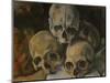 Pyramide de cranes-A pyramid of skulls, 1898-1900 Canvas 39 x 46 cm.-Paul Cezanne-Mounted Giclee Print