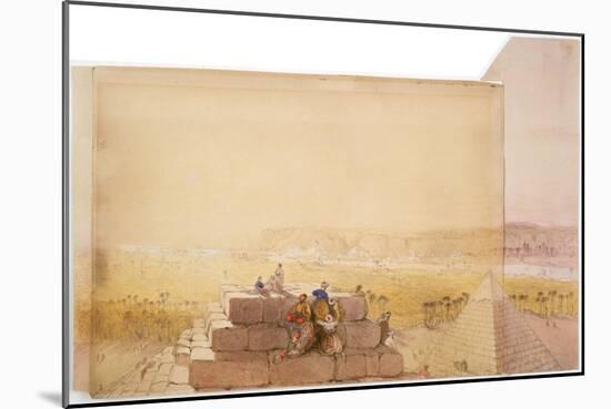 Pyramids, 19th Century-David Roberts-Mounted Giclee Print