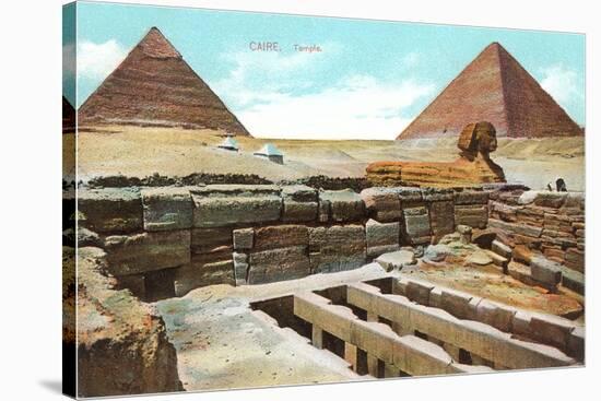 Pyramids and Sphinx at Giza, Egypt-null-Stretched Canvas