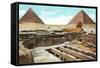 Pyramids and Sphinx at Giza, Egypt-null-Framed Stretched Canvas