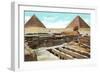 Pyramids and Sphinx at Giza, Egypt-null-Framed Art Print