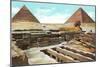 Pyramids and Sphinx at Giza, Egypt-null-Mounted Art Print