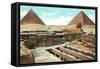 Pyramids and Sphinx at Giza, Egypt-null-Framed Stretched Canvas