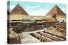 Pyramids and Sphinx at Giza, Egypt-null-Stretched Canvas