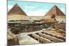 Pyramids and Sphinx at Giza, Egypt-null-Mounted Art Print