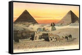 Pyramids and Sphinx, Egypt-null-Framed Stretched Canvas