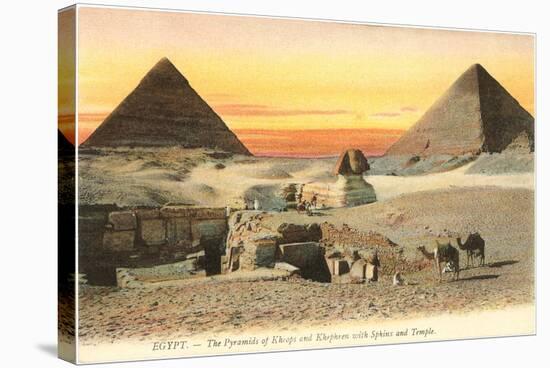 Pyramids and Sphinx, Egypt-null-Stretched Canvas