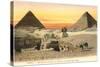 Pyramids and Sphinx, Egypt-null-Stretched Canvas