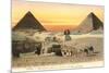 Pyramids and Sphinx, Egypt-null-Mounted Premium Giclee Print