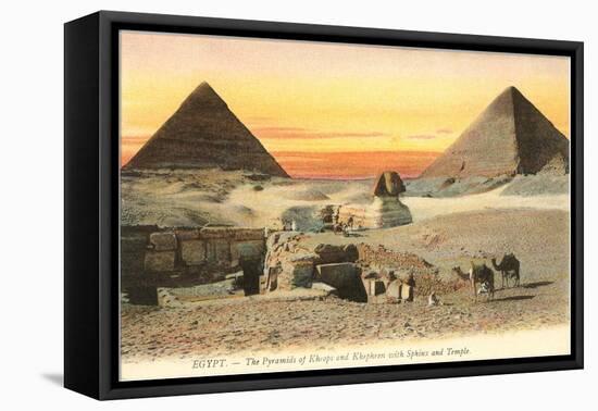 Pyramids and Sphinx, Egypt-null-Framed Stretched Canvas