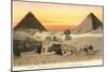 Pyramids and Sphinx, Egypt-null-Mounted Art Print