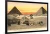 Pyramids and Sphinx, Egypt-null-Framed Art Print