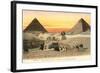 Pyramids and Sphinx, Egypt-null-Framed Art Print