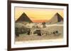 Pyramids and Sphinx, Egypt-null-Framed Art Print