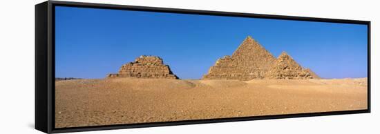 Pyramids Area of Giza Egypt-null-Framed Stretched Canvas
