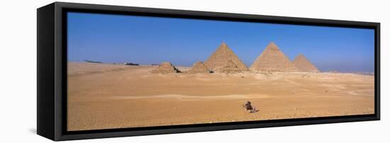 Pyramids Area of Giza Egypt-null-Framed Stretched Canvas