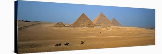 Pyramids at Giza, Cairo, Egypt-Jon Arnold-Stretched Canvas