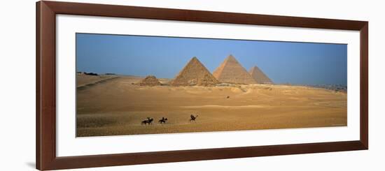 Pyramids at Giza, Cairo, Egypt-Jon Arnold-Framed Photographic Print