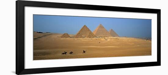 Pyramids at Giza, Cairo, Egypt-Jon Arnold-Framed Photographic Print