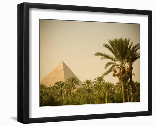Pyramids at Giza, Cairo, Egypt-Doug Pearson-Framed Photographic Print
