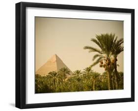 Pyramids at Giza, Cairo, Egypt-Doug Pearson-Framed Photographic Print