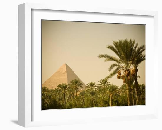 Pyramids at Giza, Cairo, Egypt-Doug Pearson-Framed Photographic Print