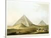 Pyramids at Giza, Egypt, 4th Dynasty, Old Kingdom, 26th Century BC-Luigi Mayer-Stretched Canvas