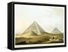 Pyramids at Giza, Egypt, 4th Dynasty, Old Kingdom, 26th Century BC-Luigi Mayer-Framed Stretched Canvas