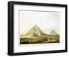 Pyramids at Giza, Egypt, 4th Dynasty, Old Kingdom, 26th Century BC-Luigi Mayer-Framed Giclee Print