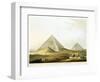 Pyramids at Giza, Egypt, 4th Dynasty, Old Kingdom, 26th Century BC-Luigi Mayer-Framed Giclee Print