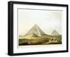 Pyramids at Giza, Egypt, 4th Dynasty, Old Kingdom, 26th Century BC-Luigi Mayer-Framed Giclee Print