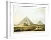 Pyramids at Giza, Egypt, 4th Dynasty, Old Kingdom, 26th Century BC-Luigi Mayer-Framed Giclee Print