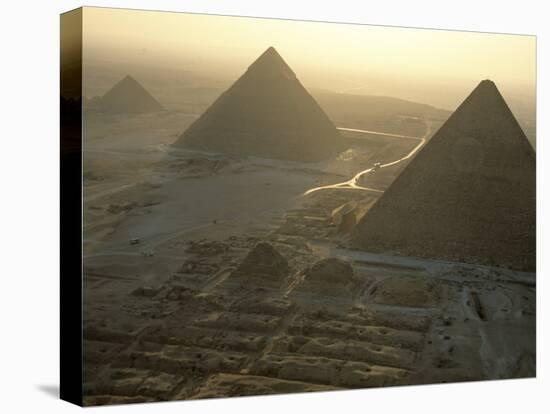 Pyramids at Giza, Giza Plateau, Egypt-Kenneth Garrett-Stretched Canvas