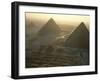 Pyramids at Giza, Giza Plateau, Egypt-Kenneth Garrett-Framed Premium Photographic Print