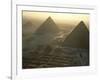 Pyramids at Giza, Giza Plateau, Egypt-Kenneth Garrett-Framed Photographic Print