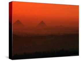 Pyramids at Giza, Giza Plateau, Egypt-Kenneth Garrett-Stretched Canvas