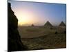 Pyramids at Giza, Menkaure, Khufu, Khafre, Egypt-Kenneth Garrett-Mounted Premium Photographic Print